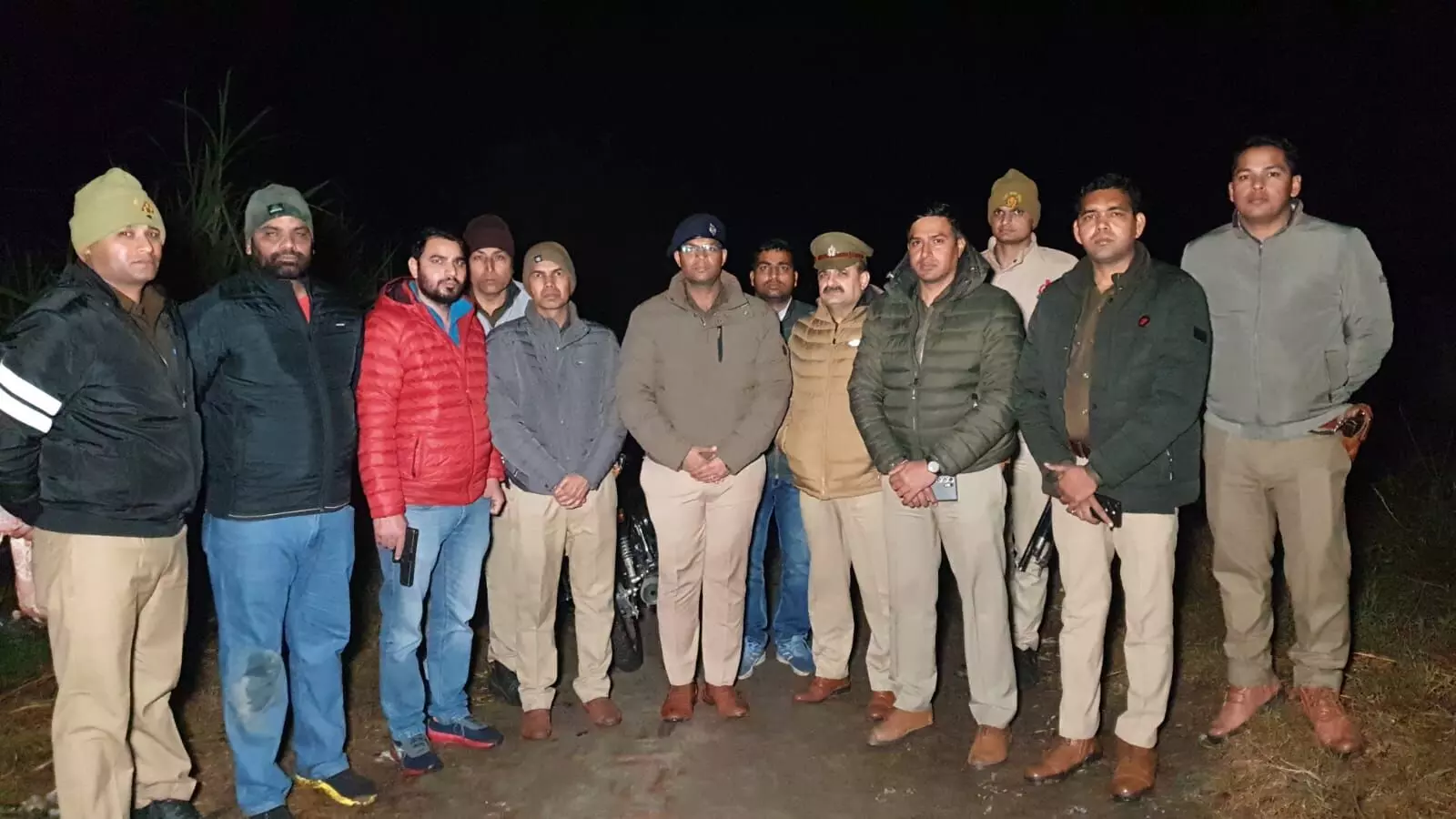 गौकशी करने जंगल में घुसे औसाफ को पुलिस ने किया लंगडा, गाय और बैल को बचाया