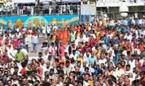 लड्डू में मांसाहारी पदार्थों की मिलावट की जानकारी होने के बाद संतों में नाराजगी