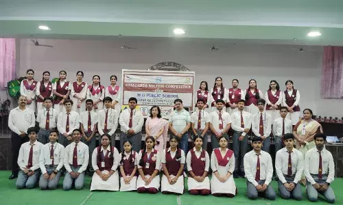 एम.जी. पब्लिक स्कूल में लर्निंग साइंस वाया स्टैण्डर्ड राइटिंग प्रतियोगिता आयोजित