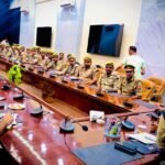 Muzaffarnagar SP Crime Indu Siddharth addressing police officers in a meeting