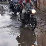 Tigri village residents protesting poor road conditions in Muzaffarnagar