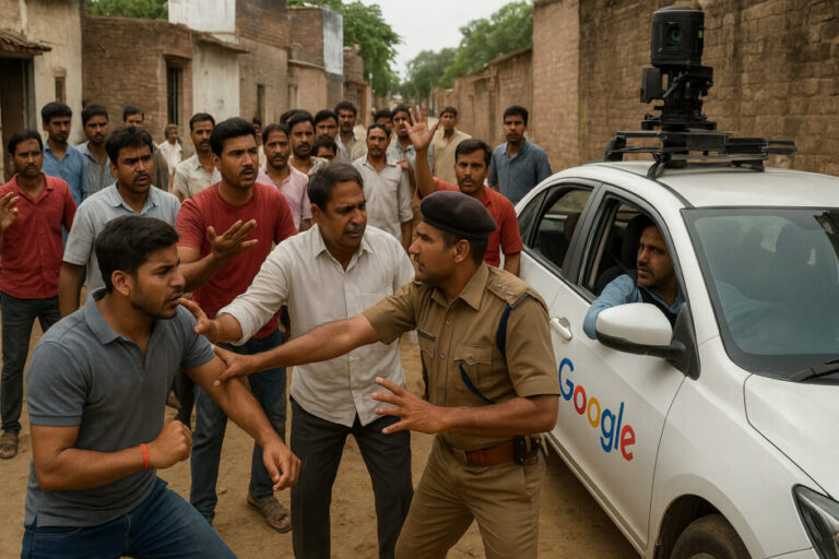 कानपुर: गूगल मैप टीम को चोर समझकर ग्रामीणों ने पीटा, पुलिस ने समझाया मामला