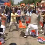पटना कांग्रेस ऑफिस के बाहर बीजेपी और कांग्रेस कार्यकर्ताओं की झड़प