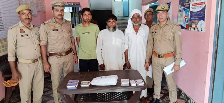 मुजफ्फरनगर-जुए के अड्डों पर पुलिस की छापेमारी, सात गिरफ्तार