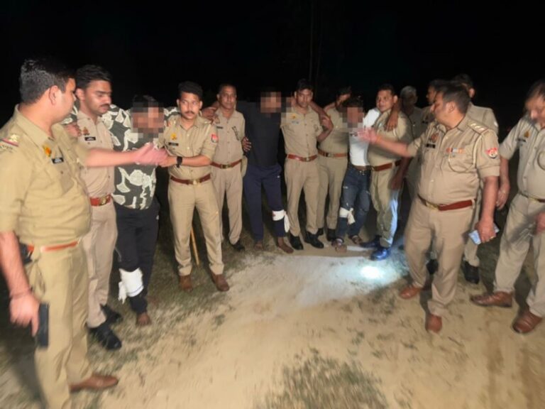 मुजफ्फरनगर-पुलिस मुठभेड़ में 5 शातिर गौकश गिरफ्तार, 3 को लगी गोली