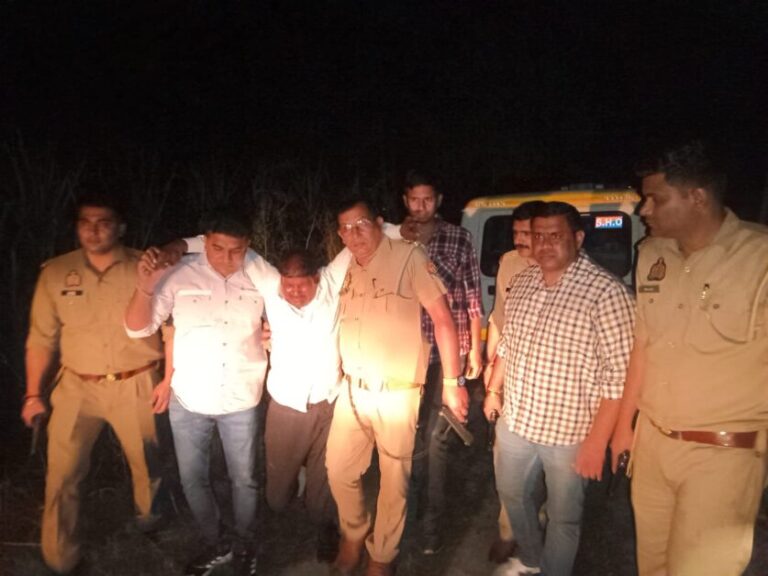देवबंद में पुलिस मुठभेड़ में गौकश घायल, तमंचा व गोकशी के उपकरण बरामद