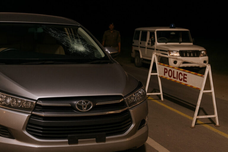 के मंत्री पर हमला — रास्ते में गाड़ी रोककर की अभद्रता