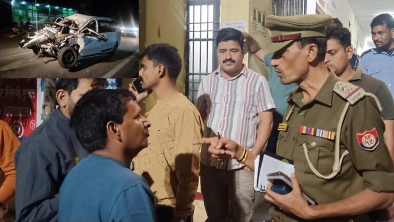 बाराबंकी हादसा: बिठूर से लौट रही अर्टिगा ट्रक से टकराई, 8 लोगों की दर्दनाक मौत