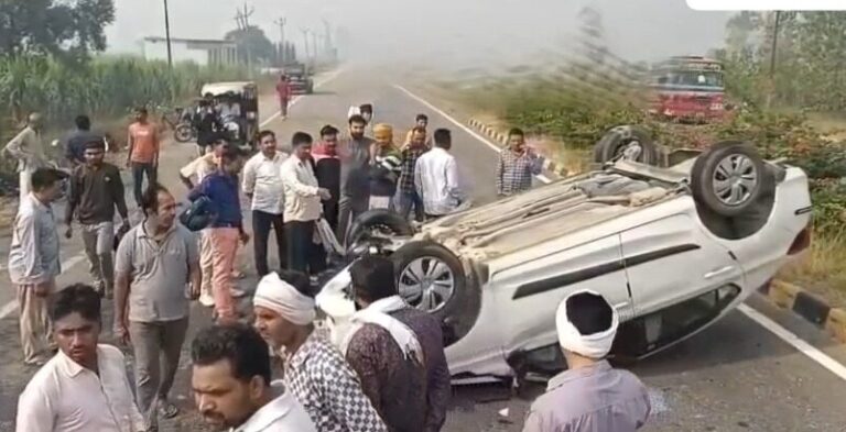 हाईवे पर बेकाबू कार का कहर, रेहड़ा सवार की दर्दनाक मौत, कार चालक गंभीर