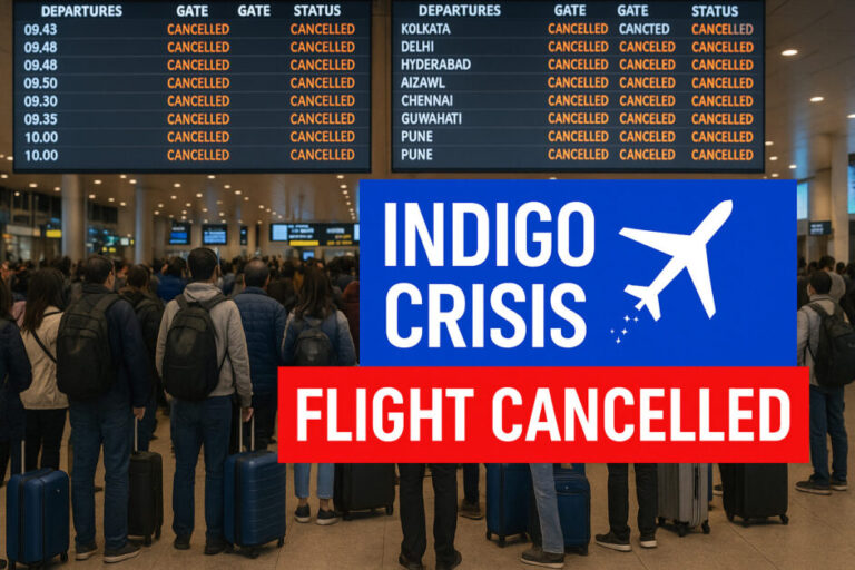 इंडिगो का संचालन संकट थमता नहीं: आठवें दिन भी भारी संख्या में उड़ानें रद्द