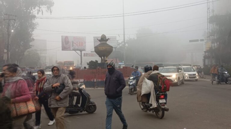 छुट्टी के बाद खुले स्कूल, कोहरे और शीतलहर में ठिठुरते हुए पहुंचे बच्चे