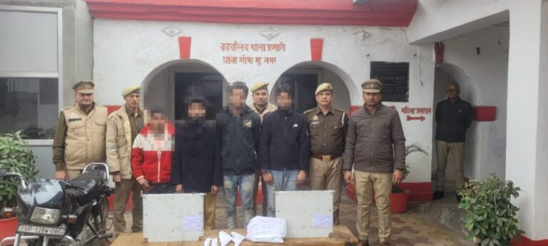 मुजफ्फरनगर पुलिस ने मोबाइल टावर चोरी का किया सफल अनावरण