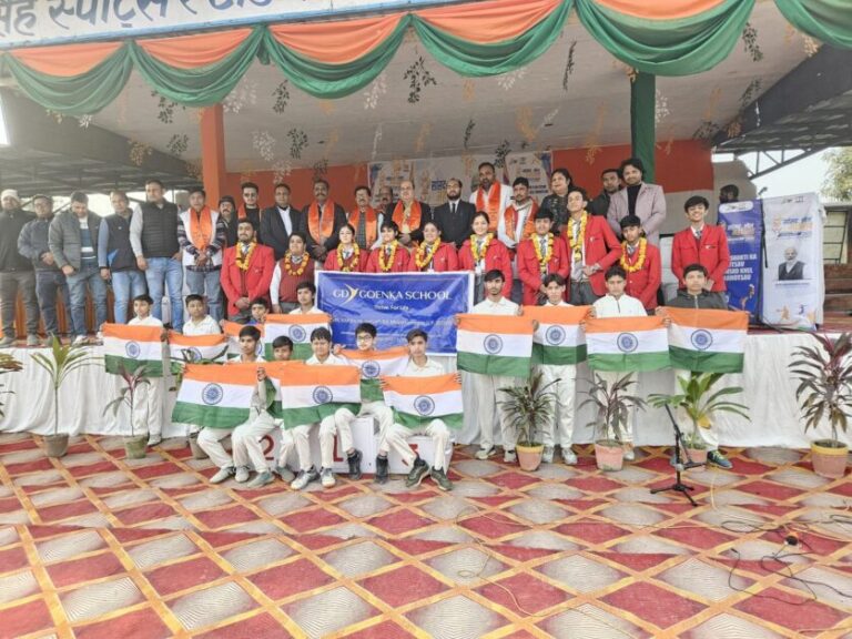 सांसद खेल महोत्सव में जी.डी. गोयनका स्कूल के विद्यार्थियों ने सांगीतिक प्रस्तुति से मोहा मन