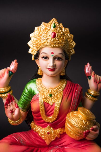 शुक्रवार के दिन मां लक्ष्मी की पूजा करते श्रद्धालु