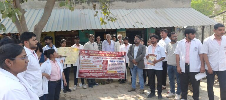 बलदेव मथुरा में टीबी जागरूकता अभियान, मुफ्त जांच पर जोर