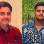 नीले ड्रम में मिला शव मामले में मृतक मानवेंद्र सिंह और आरोपी बेटे अक्षत प्रताप सिंह की फाइल फोटो