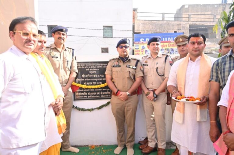 मंगलौर पुलिस चौकी लोकार्पण, एसएसपी ने किया उद्घाटन
