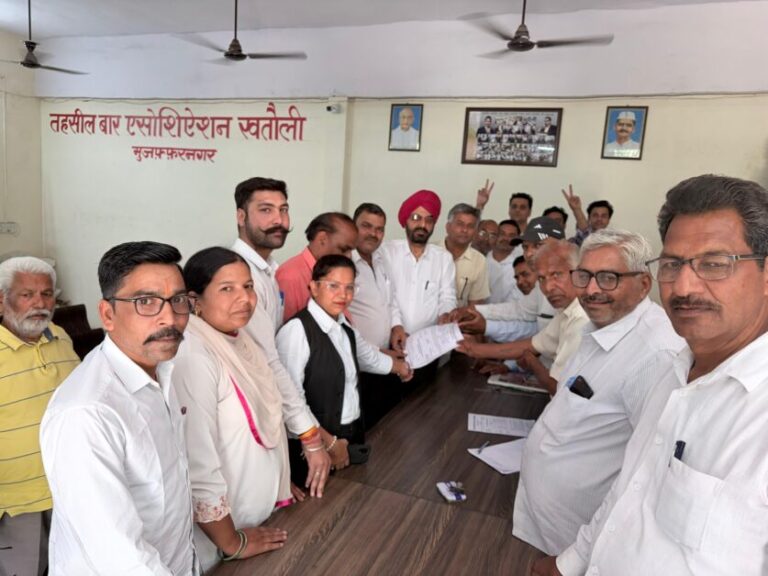 खतौली बार एसोसिएशन चुनाव 2026-27: 47 नामांकन पत्र बिके, 15 हुए जमा