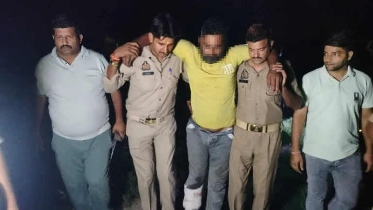 पुलिस मुठभेड़ में पशु लूट गिरोह का सदस्य गिरफ्तार, गोली लगने से घायल