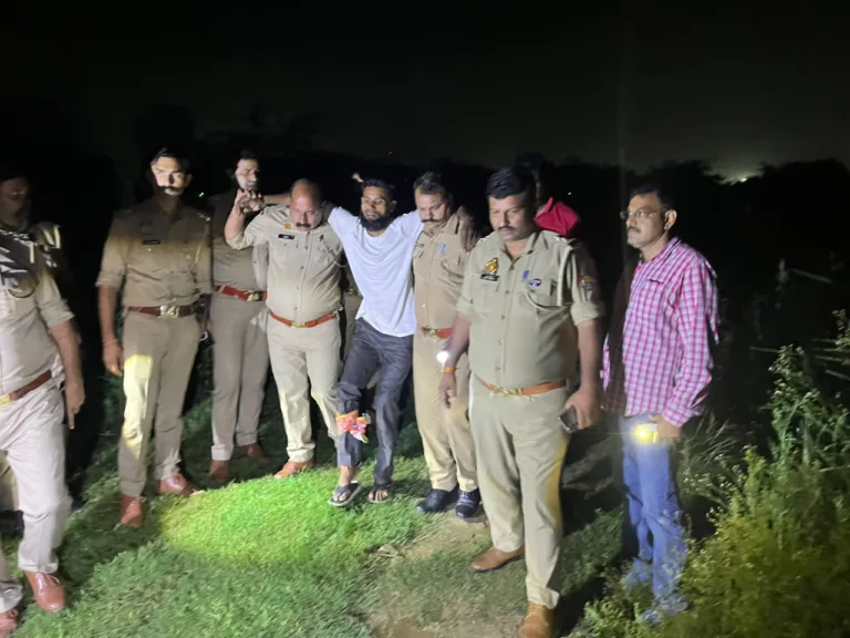 भैंस लूट का 20 हजार का इनामी नहर पटरी पर घिरा, खतौली पुलिस मुठभेड़ में गिरफ्तार