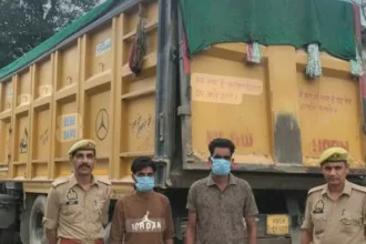 चिलकाना पुलिस द्वारा बिना रॉयल्टी खनन सामग्री ले जा रहे दो डंपर सीज